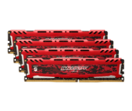 Ballistix Sport LT Red 64GB Kit (4 x 16GB) DDR4-2666 UDIMM