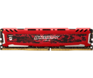 Ballistix Sport LT Red 8GB DDR4-2666 UDIMM